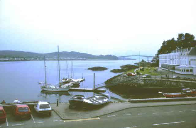 Kyle of Lochalsh with the Skye bridge in the background