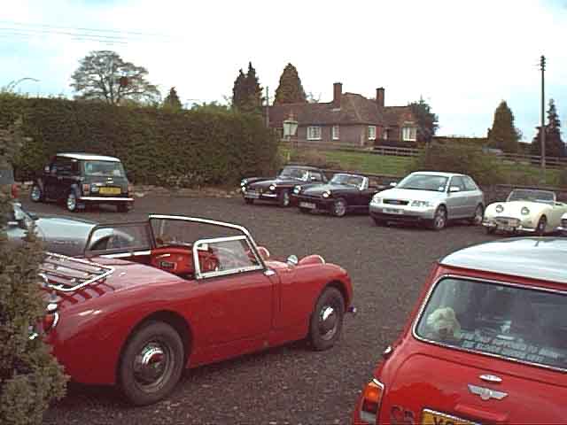 Some of the cars before the 'off'.